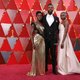 (L-R) Lupita Nyong’o, Winston Duke and Danai Gurira attend the 90th Annual Academy Awards on March 4, 2018 in Hollywood, California.